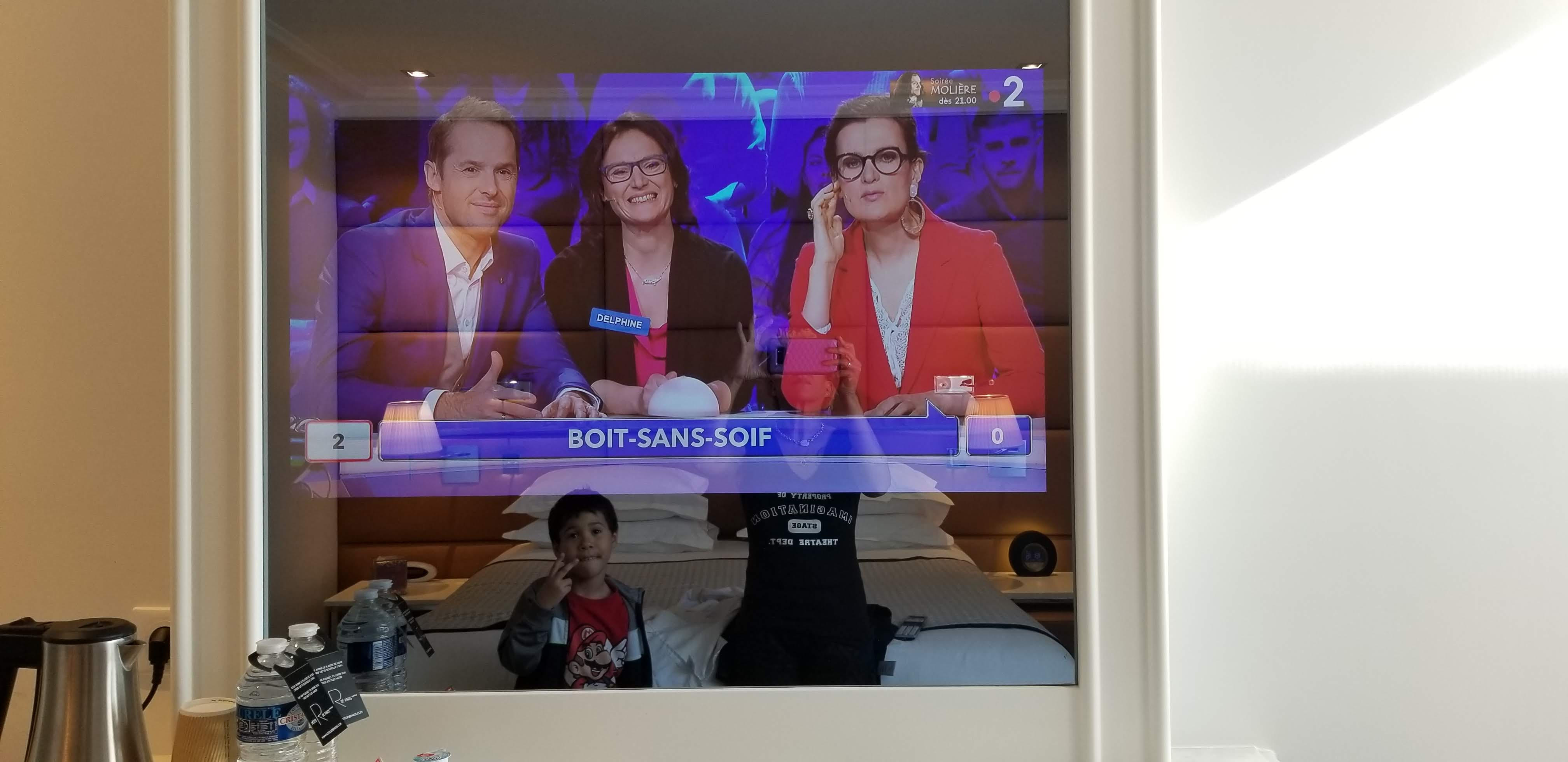 TV at Hotel R de Paris May 2019