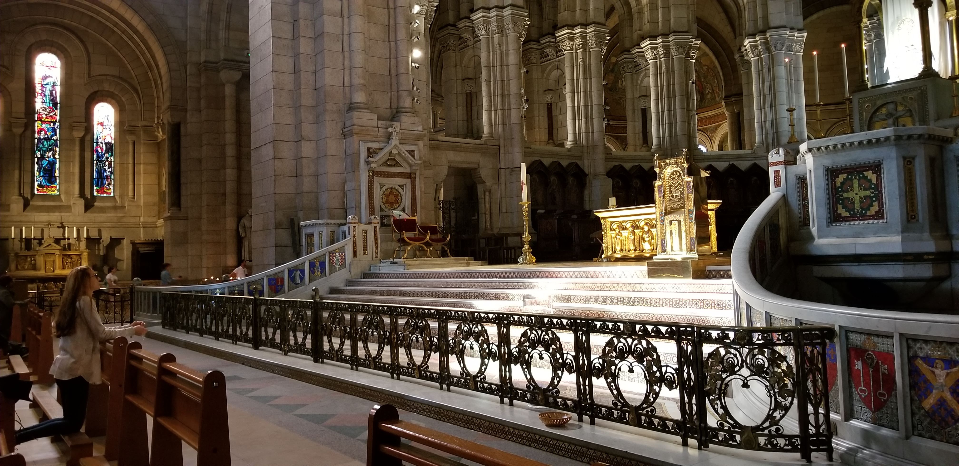 Main alter inside Sacre Coeur Paris May 2019
