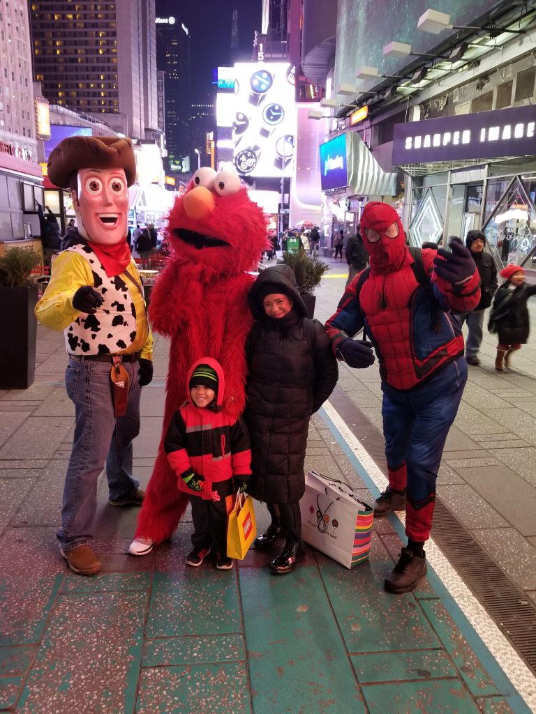 Me and Xavier in Time Square Christmas 2018