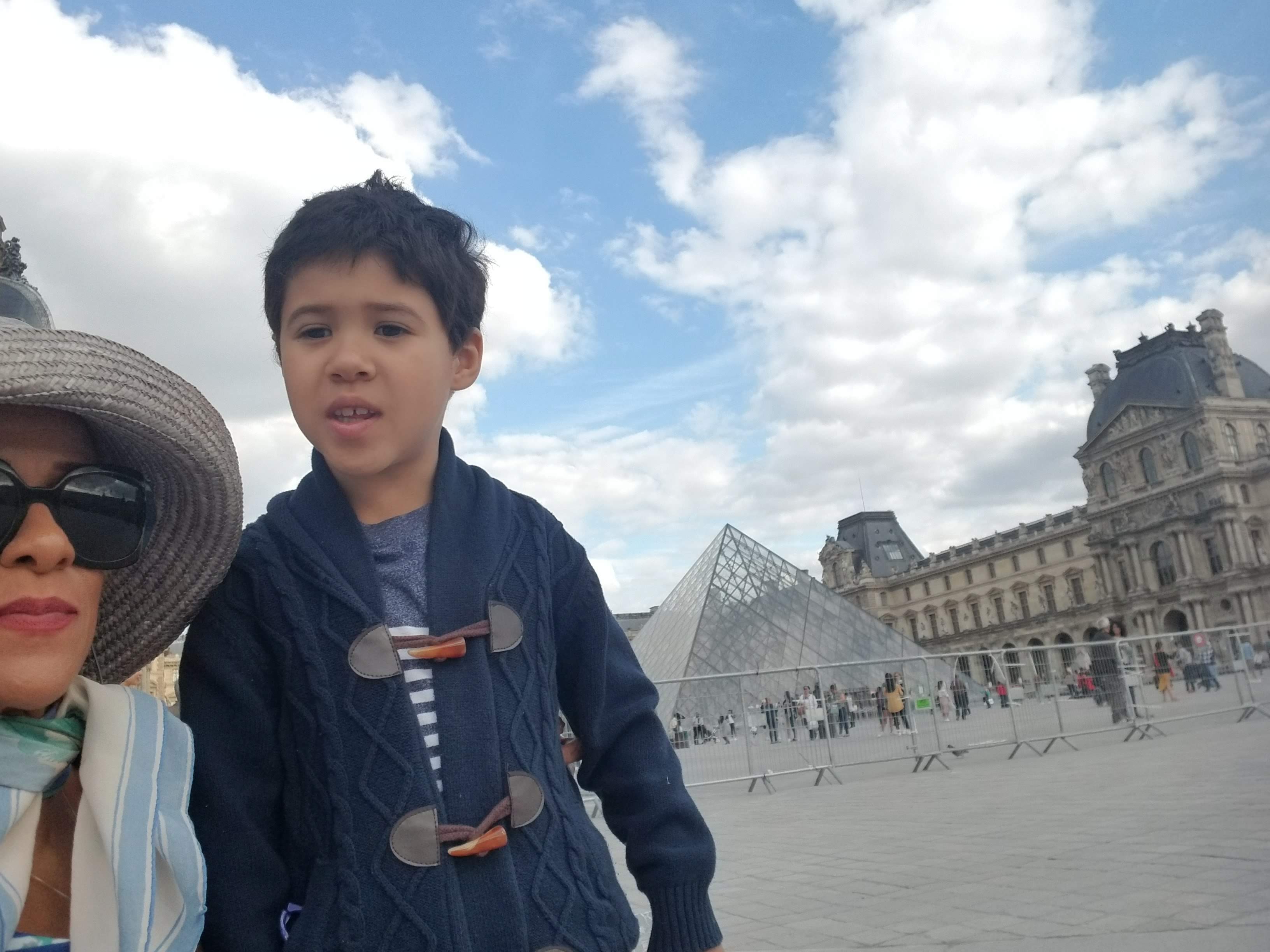 In front of Louvre with my son Paris May 2019