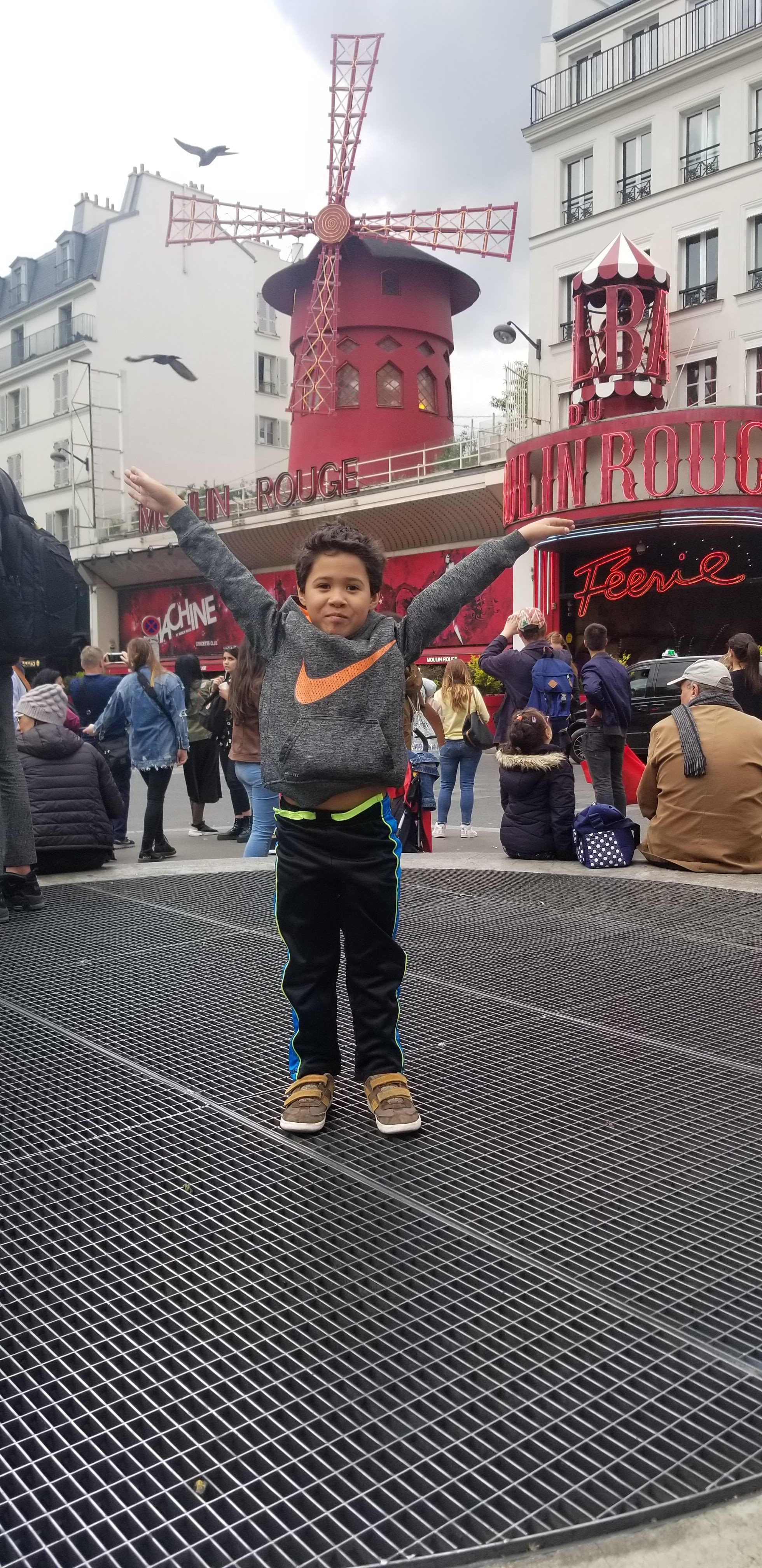 In front of Moulin Rouge with my son Paris May 2019