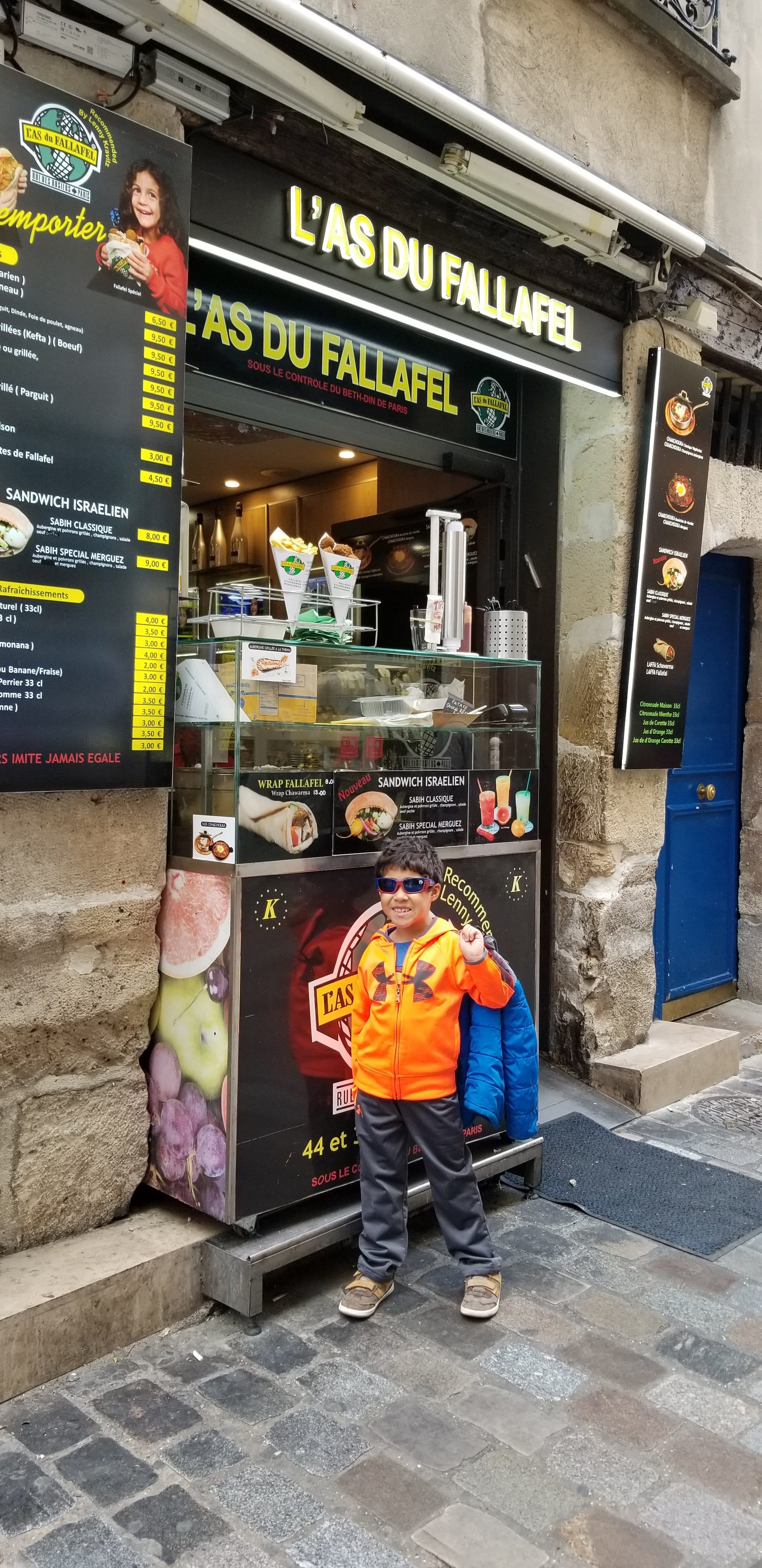 With my son Restaurant Review Paris May 2019