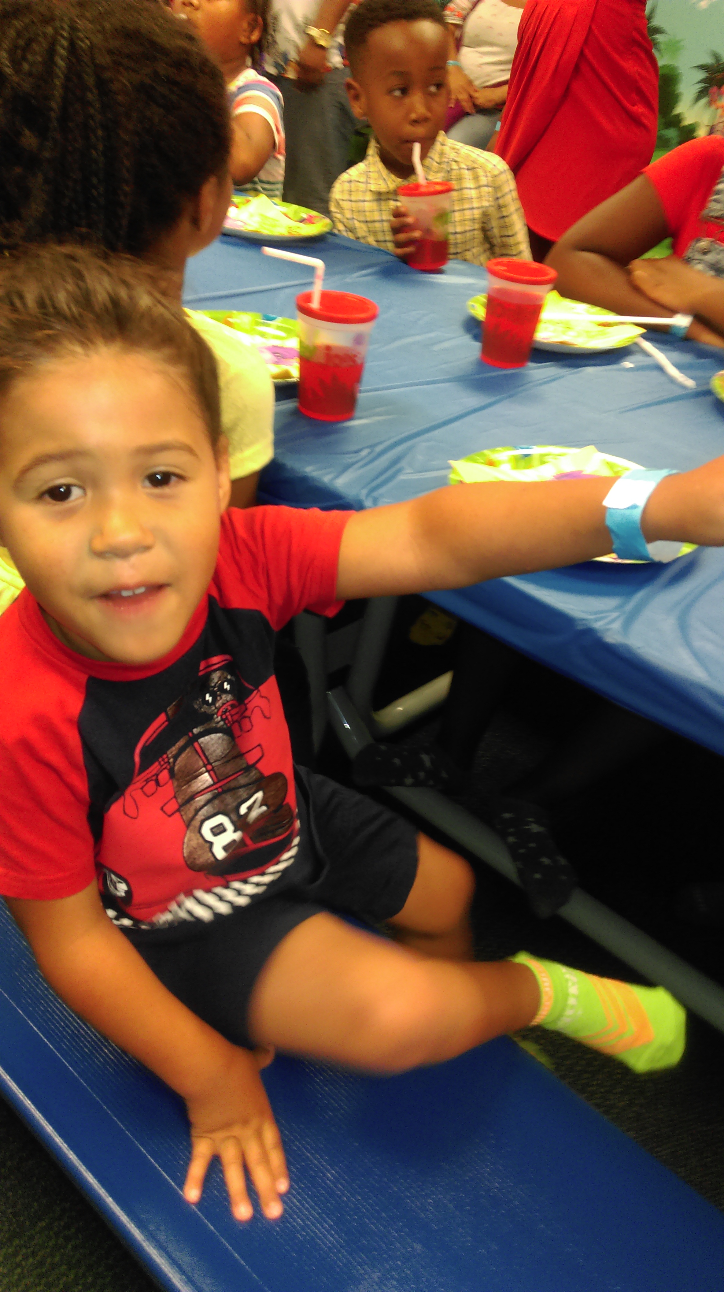 Children's birthday party with my son