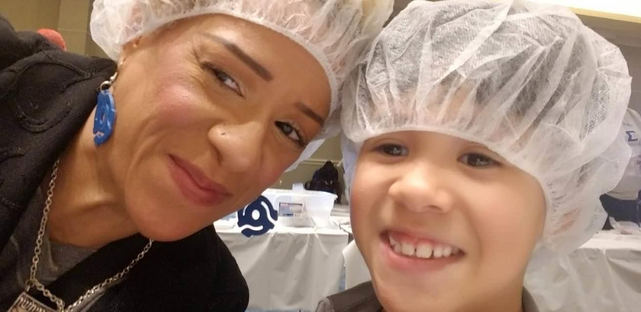 Food-Drive-with my son 2020