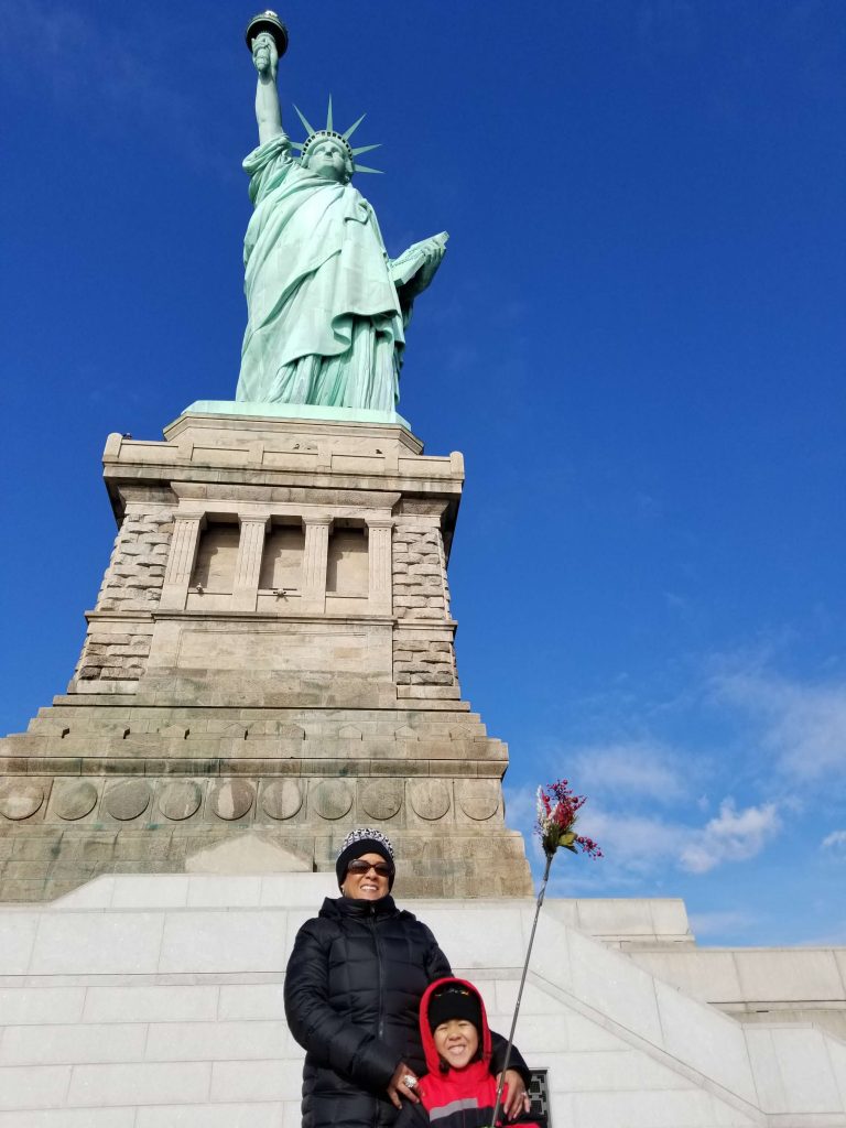 Photo-of-me-and-Xavier-Statue of Liberty Christmas 2018