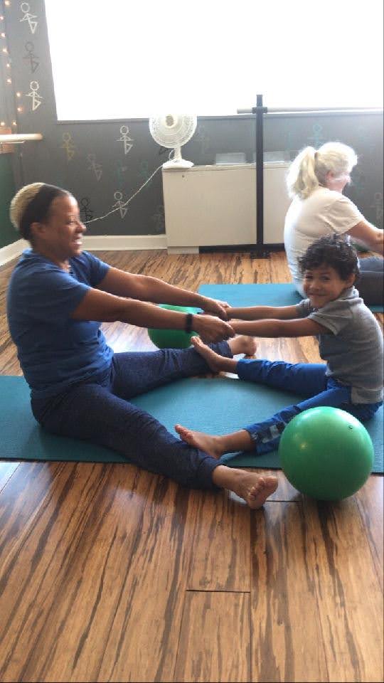 Exercise class with my son 2020