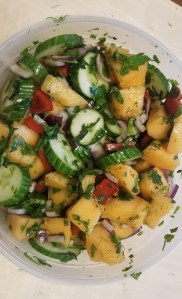 Cantaloupe Cucumber Salad