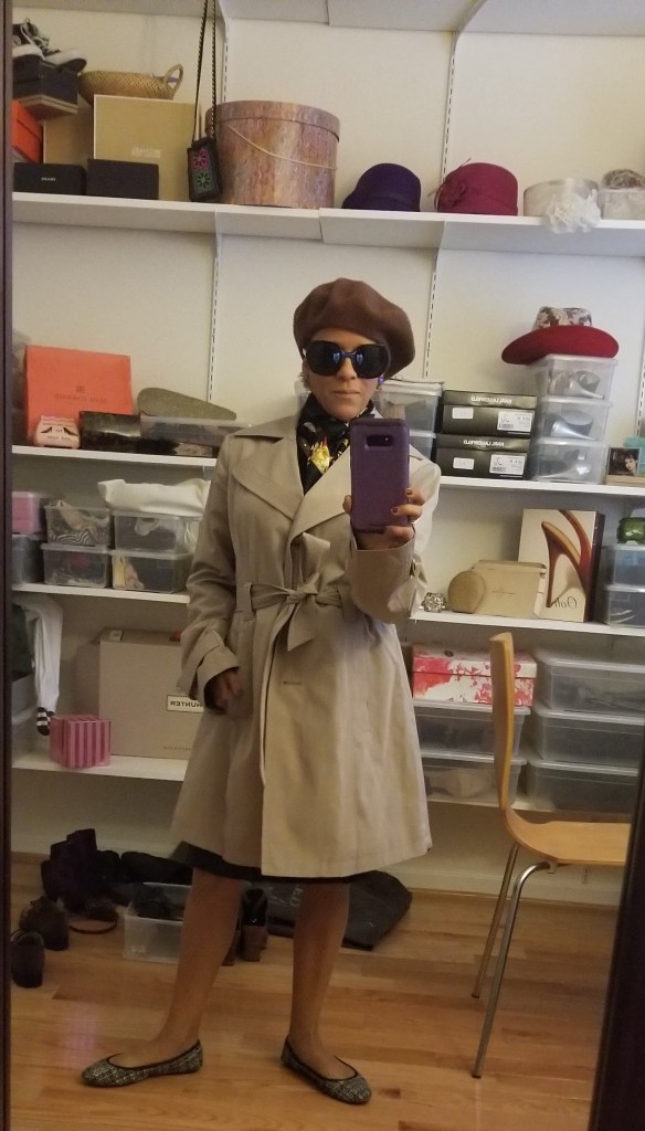 selfie of a woman standing in a dressing room