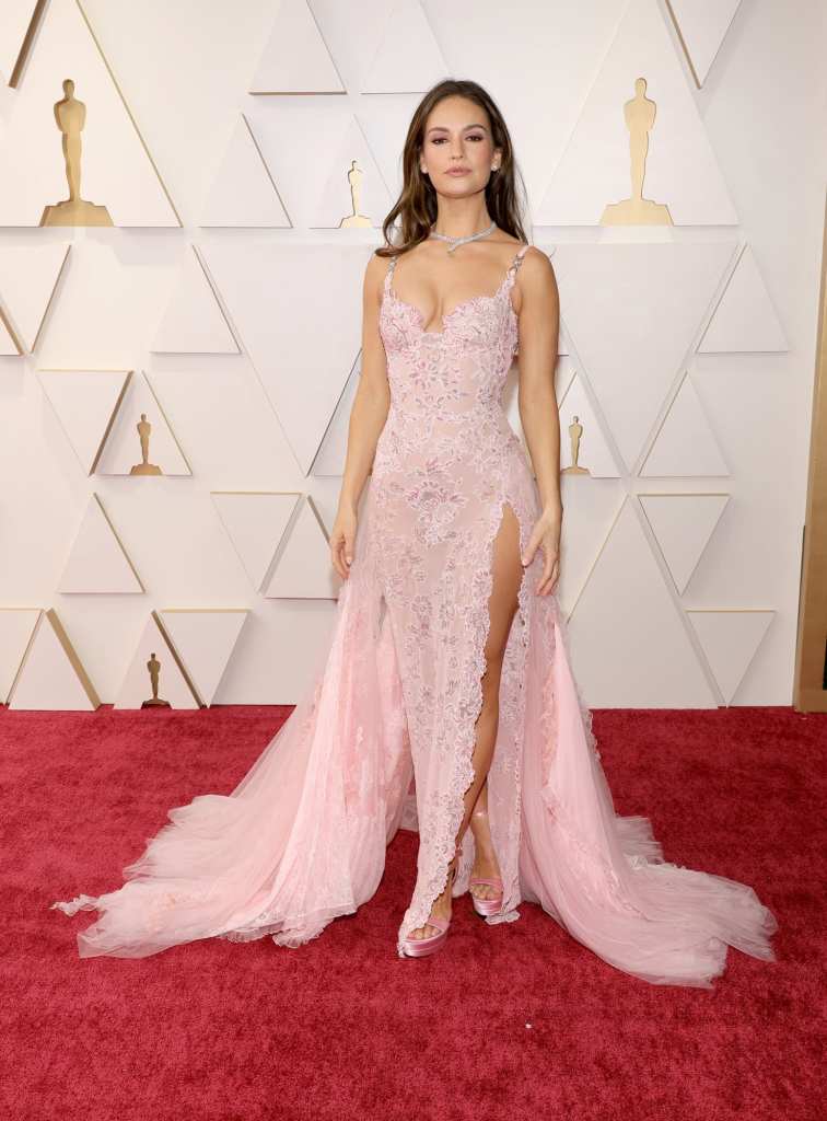 Lily James on the Oscars' Red Carpet 2022