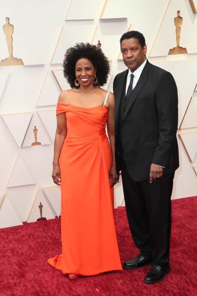 Paulette & Denzel Washington on the Oscars' Red Carpet 2022