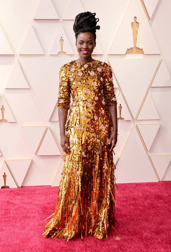 Lupita Nyong'o on the Oscars' Red Carpet 2022