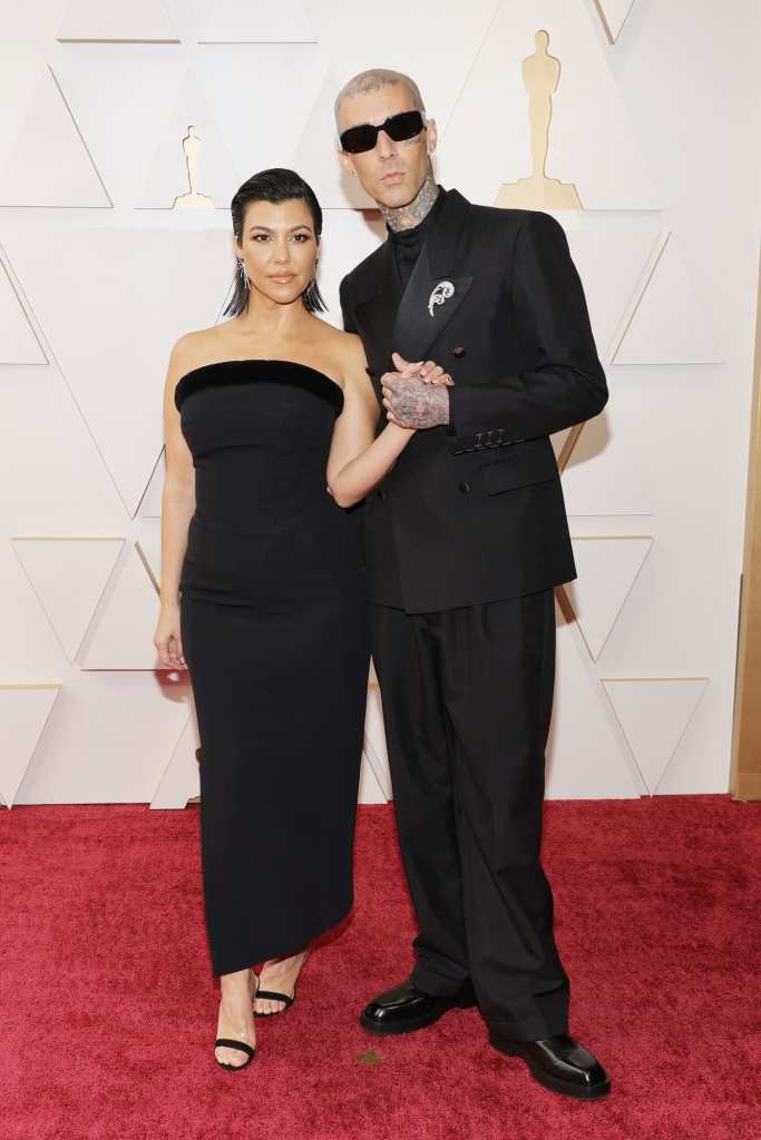 Kourtney Kardashian & Travis Barker on the Oscars' Red Carpet 2022