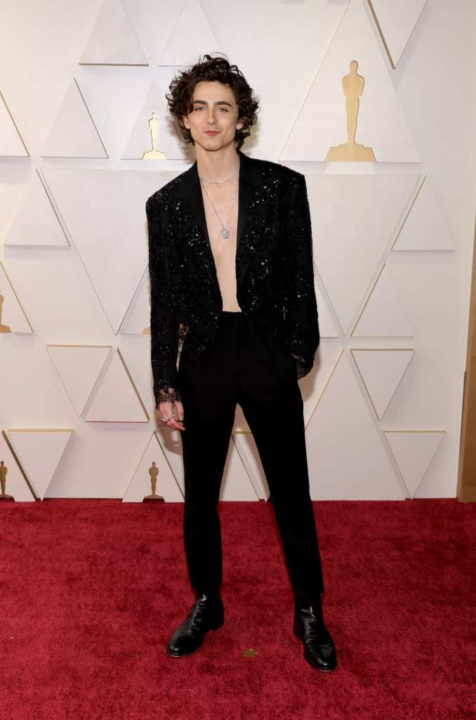 Timothée Chalamet on the Oscars' Red Carpet 2022