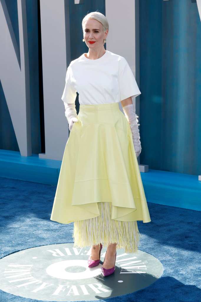 Sarah Paulson Vanity Fair Oscars After Party