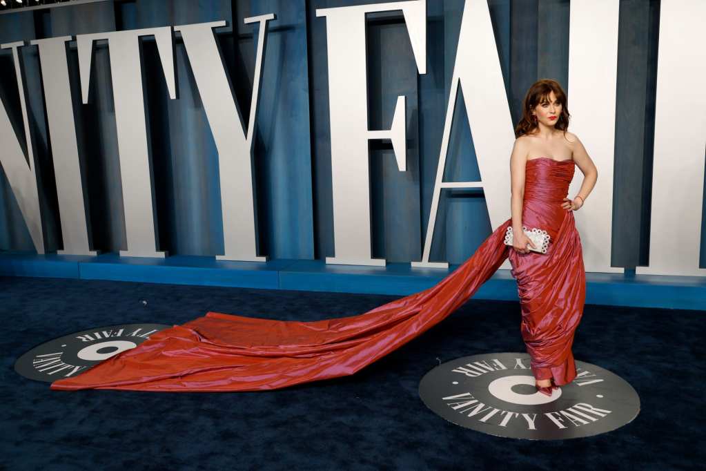 Zooey Deschanel Vanity Fair Oscars After Party