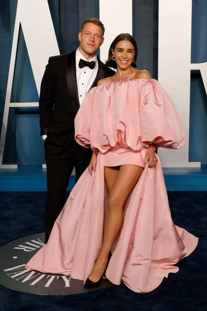 Christian McCaffrey & Olivia Culpo Vanity Fair Oscars After Party
